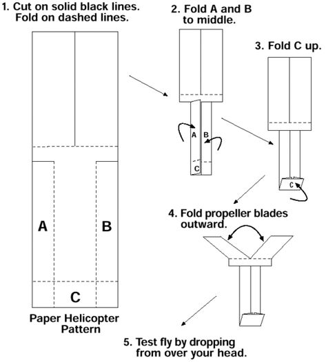 paper helicopter Paper Helicopter Template, Origami Helicopter, Helicopter Craft, Paper Helicopter, Paper Airplane Template, Arte Pop Up, Airplane Crafts, Steam Projects, Honor Society