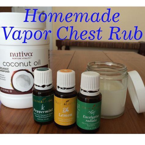 Homemade Vapor Rub, Living Oils Recipes, Chest Rub, Essential Oils For Colds, Young Living Essential Oils Recipes, Vapor Rub, Essential Oils Guide, Oil Remedies, Yl Essential Oils