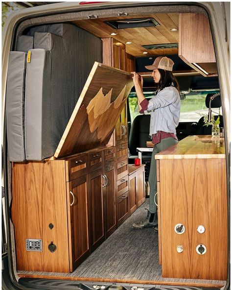 Bed Campervan Bed Ideas, Van Bed Ideas, Mercedes Sprinter 4x4, Fold Out Couch, Campervan Bed, Rock And Roll Bed, Beds Ideas, Van Bed, Bed Lifts