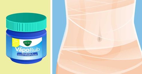 Use Plastic Wrap And Vicks VapoRub To Tighten Your Tummy, Here's How Tighten Tummy, Vicks Vapor Rub, Vicks Vapor, Lose Water Weight, Uses For Vicks, Vapor Rub, Remove Belly Fat, Vicks Vaporub, Water Weight