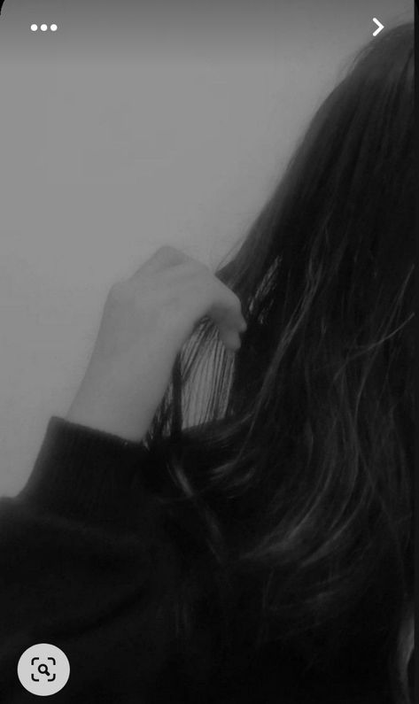 Long Hair, Mirror, Black And White, Health, Hair, White, Black