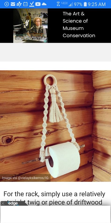 Bath Towel Hanger, Bathroom Budget, Macrame Gift, Boho Crafts Diy, Towel Hanger, Macrame Ideas, Crochet Basket, Work Smarter, Plant Holder