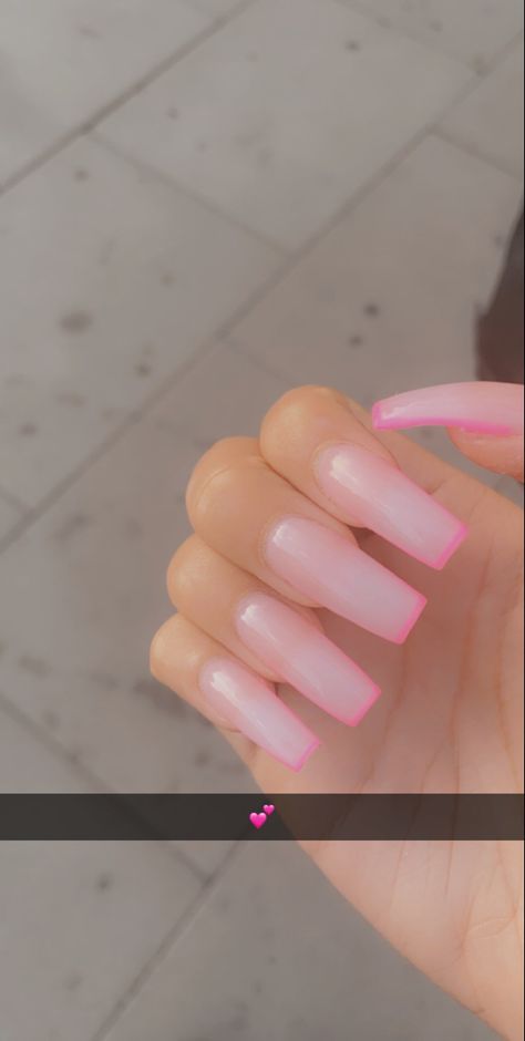 Outlined Nails, Outline Nails, Pink Acrylics, Best Acrylic Nails, Acrylic Nails, Nails, Pink, Quick Saves