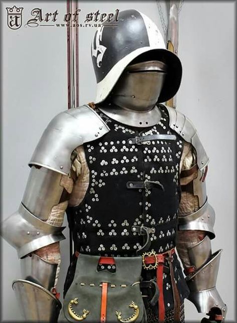 Late 15th century brigandine beast plate, the common of the mid to late 15th century Duel Movie, Brigandine Armor, Sallet Helmet, The Last Duel, 15th Century Armor, Medieval Helmets, Century Armor, Armor Clothing, Historical Armor