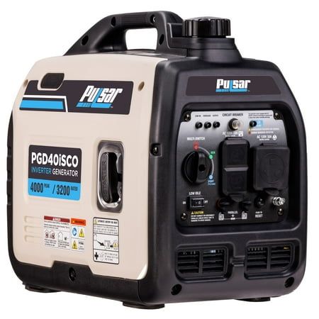 When it comes to power on the go, the Pulsar PGD40iSCO portable inverter generator delivers big results in a compact, lightweight package. Weighing only 46 pounds, this unit operates at 4,000 peak watts and 3,200 running watts, making it a top choice for powering home, work, and recreational activities. And with its compact footprint, transportation and storage are a breeze. But the PGD40iSCO isn't just small and powerfulit's an incredibly quiet generator too! In fact, it's rated at only 59 dB, Gas Powered Generator, Portable Inverter Generator, Inverter Generator, Generator House, Portable Generator, Gas Generator, Power Inverter, Power Generator, Recreational Activities