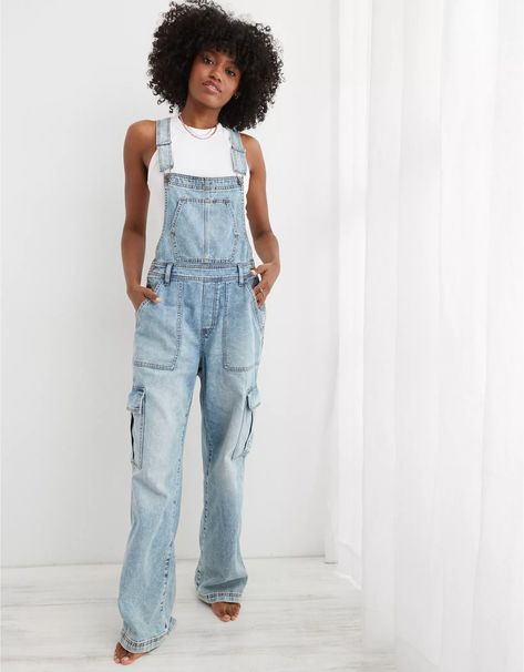 Aerie Baggy Cargo Overalls Cargo Overalls, Mountain Wear, Mens Outfitters, Cool Stuff, Jumpsuits For Women, Dress Skirt, American Eagle Outfitters, Jumpsuit Romper, American Eagle