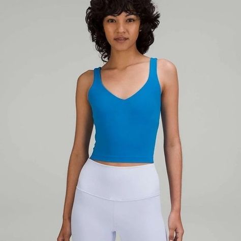 Lululemon Align Tank Lululemon Vest, Align Tank, Lululemon Align Tank, Lululemon Tank Top, Tank Top Bras, High Neck Tank, Fabric Light, Lululemon Tank, Lululemon Align