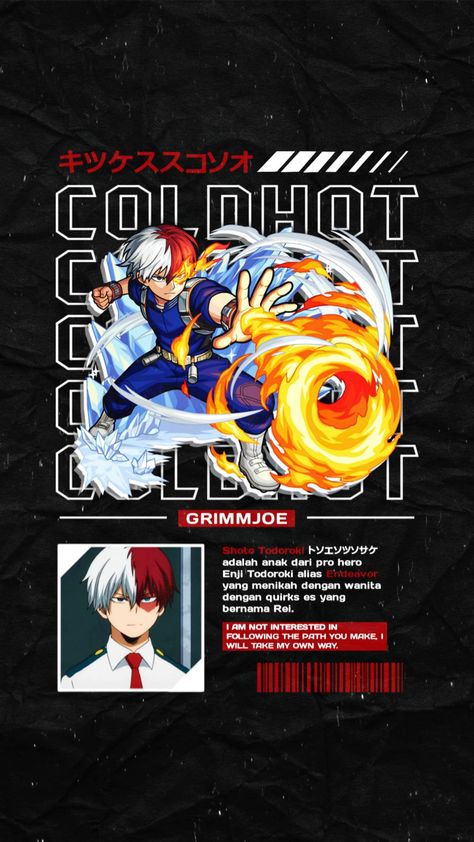 COLDHOT Pencil Drawing Inspiration, Streetwear Tshirt Design, Bear Artwork, Anime Designs, Todoroki Shouto, Tshirt Template, Tee Designs, Anime Tshirt, Anime Tees