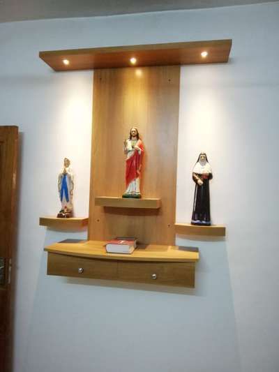 Wall God Shelf, Small Altar Ideas Living Room, Modern Altar Design Home Catholic, Altar Design Home, Altar Design Home Catholic, Catholic Altar Home Ideas, Home Altar Ideas, Wall Altar Ideas Catholic, Catholic Home Altar Ideas Living Rooms