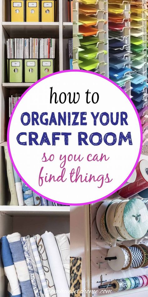 How To Store Fabric, Fabric Organization Ideas, Craft Room Organizing Ideas, Room Organizing Ideas, Storing Fabric, Craft Room Organizing, Quilting Organization, Organized Craft Room, Fabric Storage Solutions