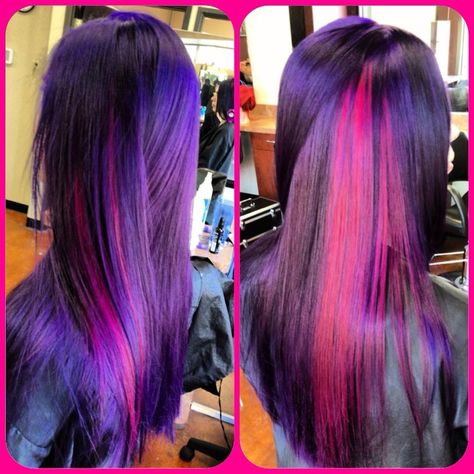 OH MY GOSH IT LOOKS LIKE TWILIGHT SPARKLES HAIR!!!!! GHYTBngkubvdrbFBJFNT #iwantthis Orchid Hair Color, Dyed Hair Purple, Hair Color Crazy, Awesome Hair, Hair Creations, Hair Done, Bright Hair, Funky Hairstyles, Wild Hair