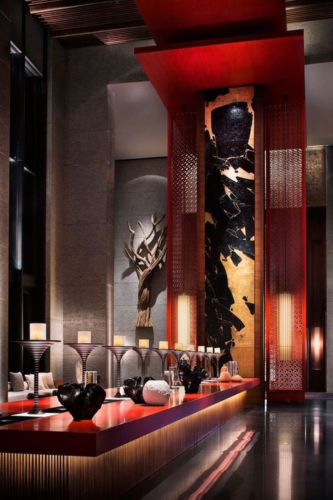 Chinese Restaurant Design, Hotel Restaurant Design, Luxury Hotel Design, Public Hotel, Chinese Interior, Asian Interior, Hotel Lounge, Luxury Restaurant, Park Hyatt