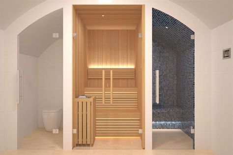 Sauna Bathroom Ideas, Luxurious Bathroom Ideas, Nordic Sauna, Sauna Bathroom Design, Steam Room Shower, Deco Spa, Sauna Shower, Luxury Bathroom Ideas, Home Spa Room