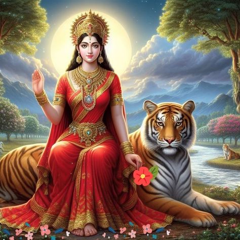 Devi Hd Images, Katyayani Devi, Shiv Bhagwan, Maa Ambe, Kali Statue, Durga Ma, Devi Images, God Pics, Durga Picture