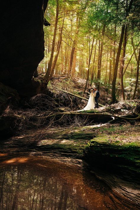 Wedding In A Cave, Enchanted Rock Elopement, Hocking Hills Elopement, Smoky Mountain Wedding Elopements, Hocking Hills Wedding, Redwoods Wedding Photos, Cave Wedding, 21st Wedding Anniversary, Rocky Mountain Elopement