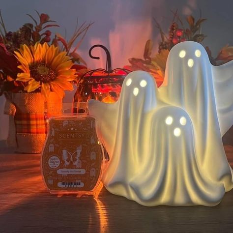 Scentsy’s scent and warmer of the month is Boo Crew and Spoooky but Sweet! 👻 Find them at smellyacres.scentsy.us search scent of the month! #halloween #halloweendecor #scentsy #boo #boocrew #spooky #homedecor Boo Crew, Scentsy Consultant, Wax Warmers, Wax Melts, Halloween Decorations, Halloween, Home Decor, Home Décor