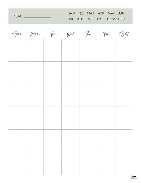 Choose from 15 unique printable blank calendars. Calendars include monthly and annual, Sunday & Monday start, and more. Print from home. FREE! Mom Planner Printables Free, Study Planner Printable Free, Green Planner, Free Blank Calendar, Blank Monthly Calendar Template, Blank Calendar Pages, Calendar Design Template, Blank Monthly Calendar, Monthly Planner Template