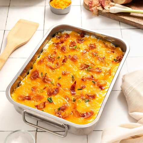 Baked Squash Recipes, Quick Potato Recipes, Mashed Potato Bites, Loaded Potato Casserole, Russet Potato Recipes, Loaded Mashed Potato Casserole, Loaded Baked Potato Casserole, Sweet Potato Side Dish, Glazed Sweet Potatoes