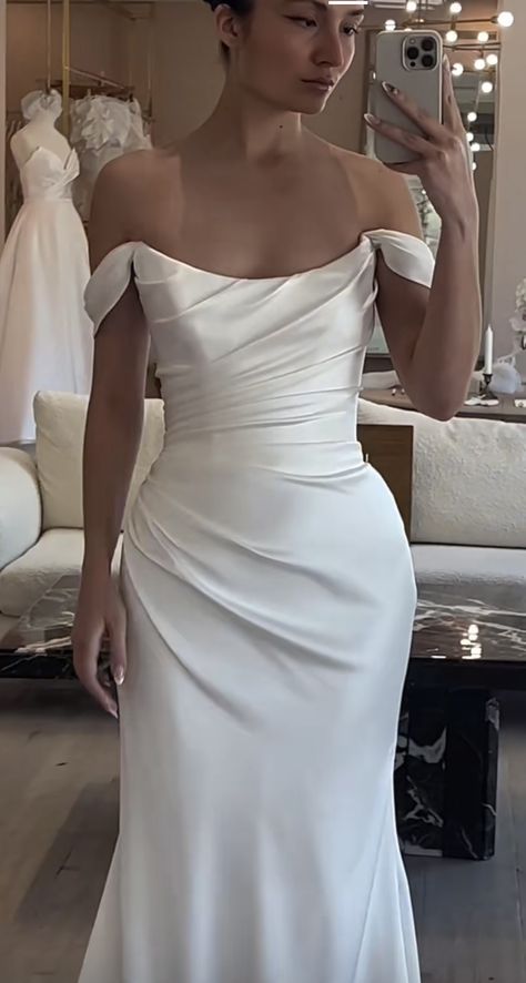 Cowl Neck Corset Wedding Dress, Corset Sheath Wedding Dress, House Of Cb Wedding Dress, House Of Cb Wedding, Wedding Manifestation, Cowl Neck Corset, Corset Wedding Dress, Minimal Wedding Dress, Neck Corset