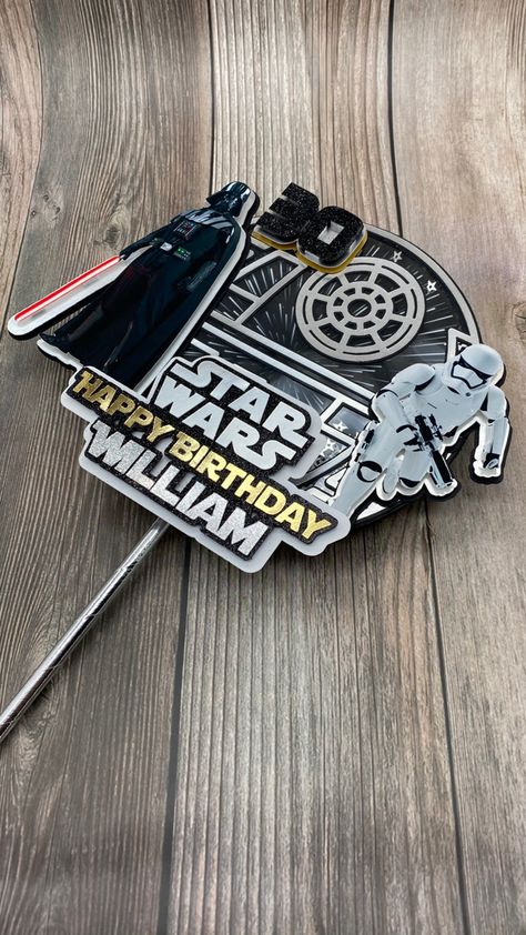 Starwars Caketopper, Darth Vader Cake Topper, Star Wars Cake Topper, Lego Star Wars Cake, Darth Vader Cake, Star Wars Cake Toppers, Pokemon Cake Topper, Cricut Cake, Hippie Birthday