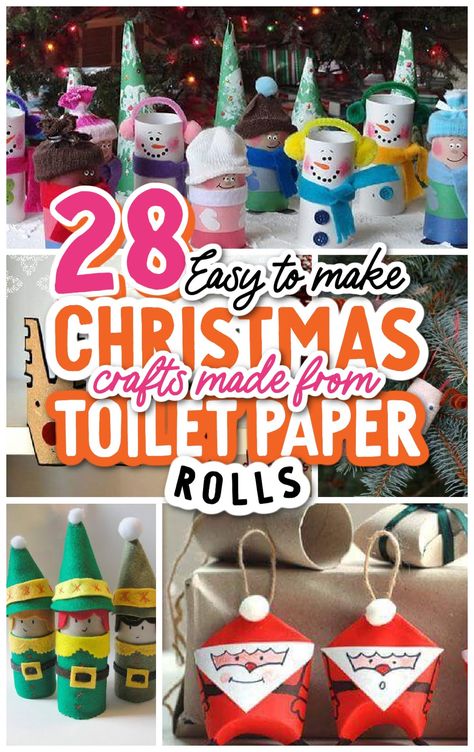 28 Christmas Crafts Made From Toilet Paper Rolls Christmas Trees Made Out Of Toilet Paper Rolls, Toilet Paper Christmas Ornaments, Toilet Paper Roll Crafts For Christmas, Toilet Paper Roll Christmas Tree, Paper Roll Christmas Crafts, Toilet Paper Roll Christmas Crafts, Toilet Paper Roll Christmas, Paper Roll Christmas, Popsicle Stick Christmas Crafts