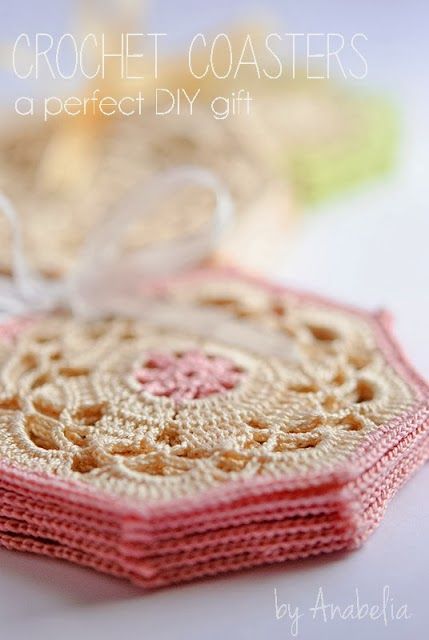 MES FAVORIS TRICOT-CROCHET: Modèle gratuit : Sous-verres ou sous-tasses au crochet Beau Crochet, Crochet Coasters Free Pattern, Crochet Unique, Confection Au Crochet, Crochet Coaster Pattern, Crochet Daisy, Crochet Vintage, Crochet Simple, Crochet For Home