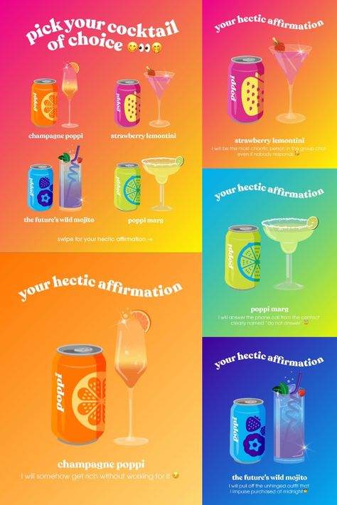 pick your cocktail of choice 😋 Tea Packaging Design, Spring Semester, Pfp Ideas, Tea Packaging, Launch Party, Party Drinks, Kombucha, Non Alcoholic, Mojito