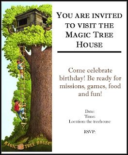 Magic Tree House Birthday Cake, Tree House Birthday Party, Tree House Ideas, Library Party, House Birthday Party, Kids Desserts, Backyard Kids Party, Diorama Project, Class Themes