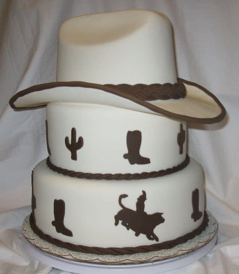 Cowboy Hat Cake, Cowboy Birthday Cakes, Birthday Cake Kids Boys, Cowboy Cake, Horse Birthday Cake, Cowgirl Cakes, Cowboy Cakes, New Birthday Cake, Horse Cake