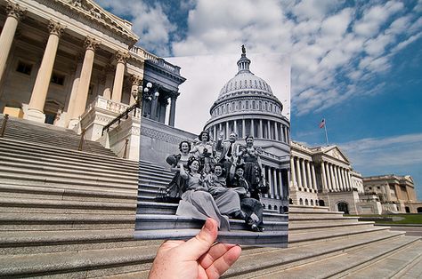 Looking into the Past: Washington D.C. Then and Now - This is cool Contemporary Building, Photography Series, Digital Archives, Weird And Wonderful, The Washington Post, Historical Photos, Time Travel, Creative Photography, Old Photos