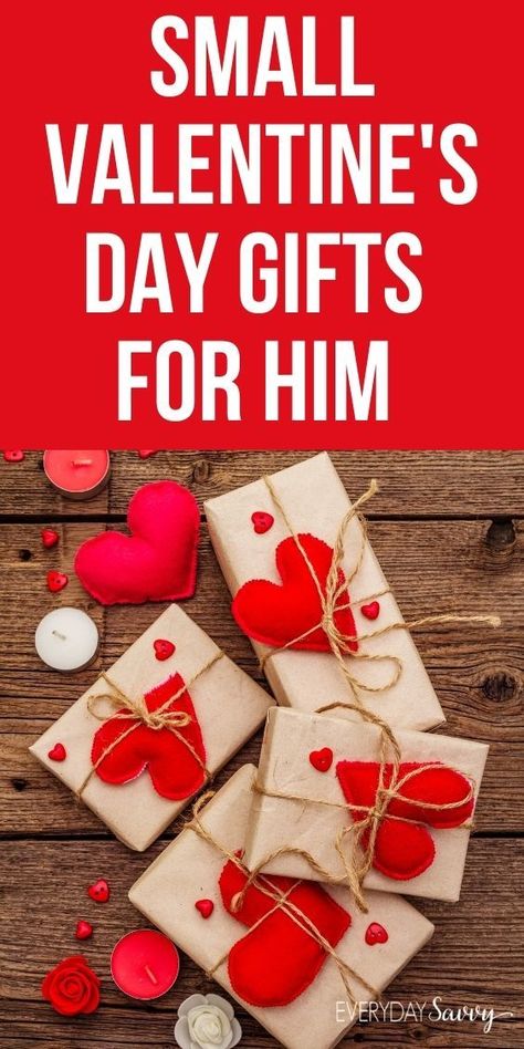 Small Valentine's Day Gifts for Him - Cute unique small gifts for him that make a perfect Valentine Gift Simple Valentines Gifts For Him, Teen Valentine Gifts, Small Valentines Gifts, Valentine Gifts For Boys, Simple Valentines Gifts, Homemade Valentines Gift, Boyfriend Valentines, Unique Valentines Gifts, Valentine's Day Gift Ideas