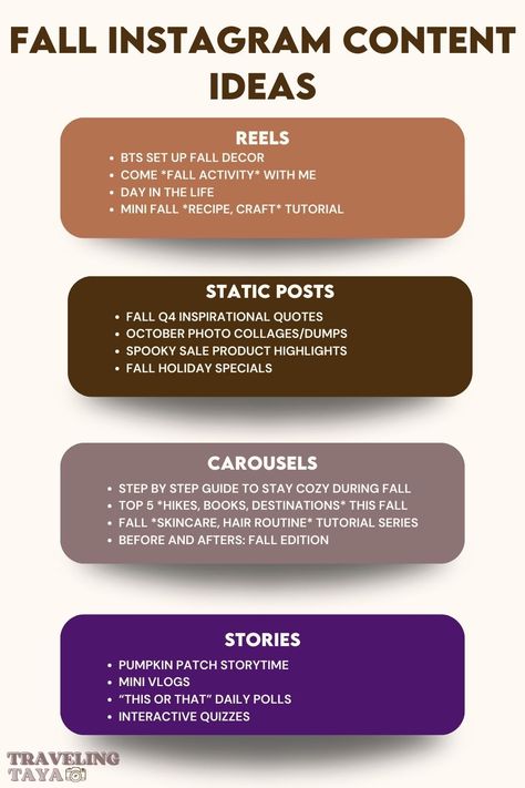 NOW is the best time to GO VIRAL with fall Instagram content ideas that drive engagement! From cozy aesthetic posts to trending fall Reels, this list has everything you need to create captivating content. 🍂 #FallContentTips
Instagram content ideas fall content strategy brand collabs seasonal posts Reels ideas UGC tips content creator tips influencer marketing fall photography Instagram engagement brand deals fall content ideas Thanksgiving Content Ideas, Holiday Content Ideas, Fall Content Ideas, Ugc Tips, Content Creator Tips, Instagram Content Ideas, Fall Instagram, Brand Deals, Autumn Skincare