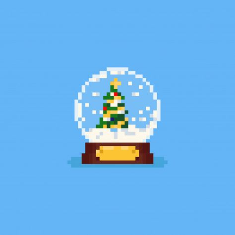 Diy Santa Decorations, Cartoon Christmas Tree, Christmas Globes, Winter Embroidery, Diy Santa, Christmas Layouts, Santa Decorations, Winter Blankets, Pixel Art Design