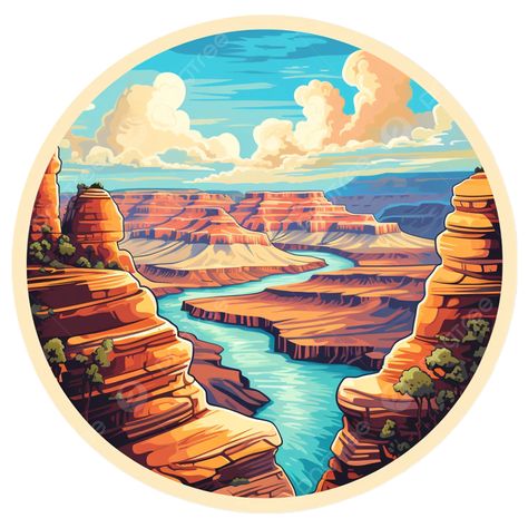 beautiful grand canyon usa sticker canyon sticker wonders png Grand Canyon Tattoo Ideas, Grand Canyon Tattoo, Grand Cayon, Landmark Illustration, Sticker Clipart, Landscape Tattoo, Transparent Image, Nature Drawing, Flagstaff