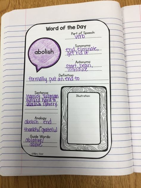 Word Work For Upper Elementary, Word Work Activities Upper Elementary, Word Of The Day Activities, Word Of The Day Journaling, Word Study Activities 2nd, Word Of Wisdom Activity Days, Word Of The Day Elementary School, Word Of The Day Vocabulary, 3rd Grade Words