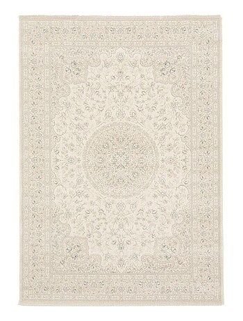 Tapis rectangle à courtes mèches vintage crème Dania - HelloCarpet - beige - Taille 120x170 - Points fortsRésistant à la lumière du soleilLes couleurs de ce produit sont inaltérables et ne craindront pas l'exposition aux rayons du soleil.AntisalissureIl permet de retirer efficacement la saleté des chaussures pour garder vos sols propres.AntistatiqueAntistatique, ce revêtement de sol déchargera directement une charge électrique potentielle.Ne peluche pasLes fibres sont résistantes et le tapis ne Shabby Chic