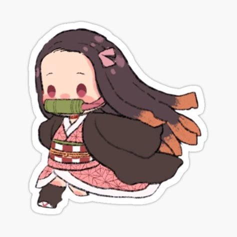 Chibi Nezuko, Anime Diys, رسم كاريكاتير, Anime Character Names, Anime Paper, Stickers Anime, Chibi Anime Kawaii, Computer Sticker, Pola Kristik