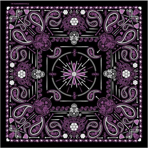 ONE Cotton Bandana. Paisley SUGAR SKULLS. by intothewoodscharms, $4.50 Bandanna Aesthetic, Skull Bandana, Cool Bandanas, Sugar Skull Girl, Doo Rag, Paisley Wallpaper, Bandana Design, Cotton Bandanas, Pink Paisley