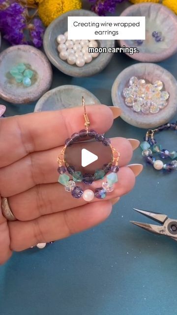 𝘋𝘦𝘯𝘪𝘴𝘦 𝘠𝘦𝘻𝘣𝘢𝘬 𝘔𝘰𝘰𝘳𝘦 on Instagram: "Trendy DIY Jewelry Making Tips - Beading Tutorial - Handmade Jewelry Trends - Learn how to create wire wrapped Preciosa crystal earrings @johnbeadcorp 

Follow, like, and leave a comment. It helps me to continue make DIY jewelry making tutorials for our crafting community for free. 

Visit my Y.T.- Denise Yezbak Moore for more DIY Jewelry making videos, tutorials, tips, and handmade tricks to help you get started with your handmade jewelry business. Learn to make unique jewelry and start your own jewelry making business. From boho to bling, I’ve got you covered! Follow on me on Instagram for daily beading inspiration.

Each piece of my handmade jewelry is crafted with the highest attention to detail and is one-of-a-kind. I specialize in a Boho Earrings Diy Handmade Jewelry, Diy Anthropologie Jewelry, Handmade Jewelry Trends, Diy Beads Making, Trendy Diy Jewelry, Boho Earrings Diy, Jewelry Making Videos, Handmade Jewelry Business, Earrings Diy Handmade