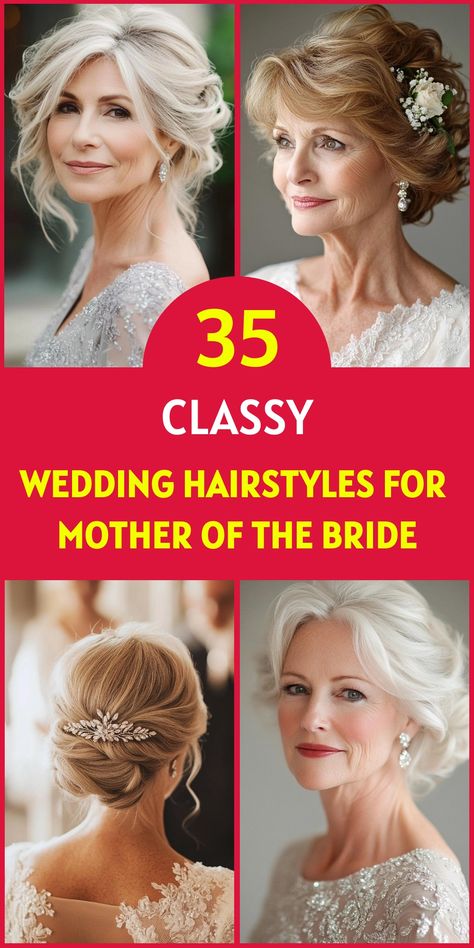 Soft Side Bun Wedding Hair, Mother Of Bride French Twist, Updos For Wedding Mother Of The Bride, Wedding Hairstyles Mother Of Bride, Wedding Hairstyles For Older Brides Over 50, Mother In Law Hair For Wedding, Mother Of The Groom Hair Ideas, Mother Of The Bride Half Up Hairstyles, Mother Of The Bride Hair Long Half Up