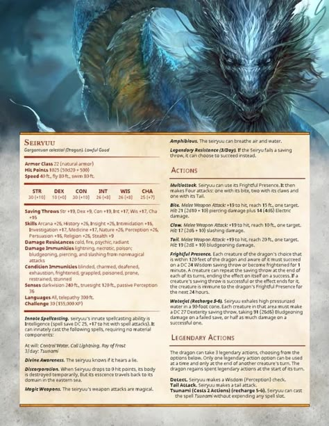 Dragon Soul, Dragon Creature, Dnd Mountain Monsters, Dnd Npc Stat Blocks, Celestial Dnd, Dnd Drake, Dnd Stat Blocks, Copper Dragon Dnd, Dnd Gods