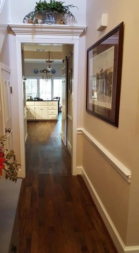 Crown Molding Before And After, Doorway Molding Ideas, Crown Molding Entryway, Molding Entryway, Doorway Decor, Crown Moldings, Crown Molding, Moldings And Trim, House Decor