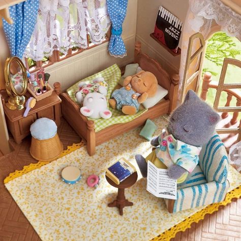 Diy Calico Critters, Calico Critter House, Calico Critters House, Sylvanian Families House, Music Together, Critters 3, Calico Critters Families, Calico Critter, 동화 삽화