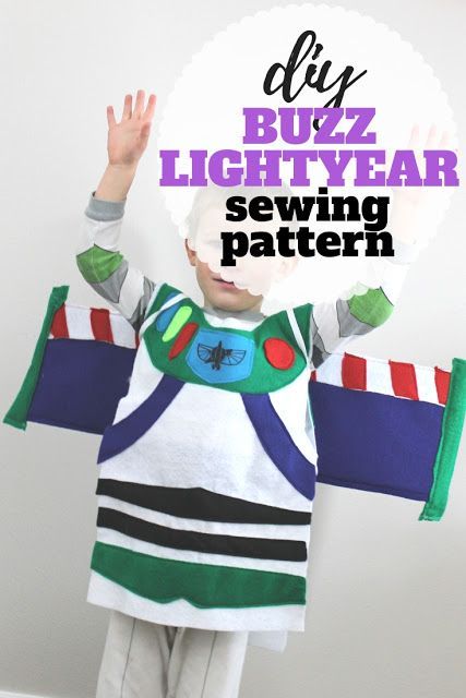 Follow this step by step tutorial and free pattern to create your own diy buzz lightyear costume. Diy Buzz Lightyear Costume, Woody And Jessie Costumes, Lightyear Costume, Buzz Lightyear Costume, Diy Wings, Diy Space, Halloween Sewing, Up Costume, Sew Simple