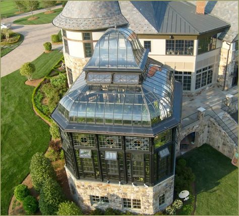 What Is A Conservatory, Modern Mansions, Victorian Conservatory, Victorian Greenhouses, Conservatory Greenhouse, Steampunk Tendencies, Glass Structure, Modern Mansion, House Goals