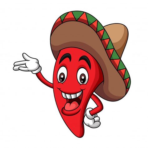 Mascota de dibujos animados sombrero hot... | Premium Vector #Freepik #vector #comida #caracter #dibujos-animados #ilustracion Cartoon Sombrero, Chili Cartoon, Some Like It Hot, Hot Chili, Professional Business Cards, Chili Pepper, Cartoon Illustration, Premium Vector, Business Card