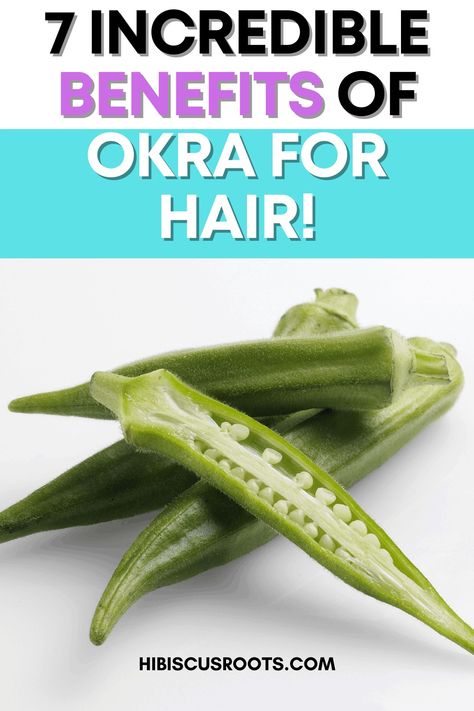 7 Incredible Benefits of Okra for Natural Hair + Easy Recipe! Okra For Hair, Gel For Natural Hair, Okra Benefits, Gel For Hair, Natural Hair Recipes, 4c Natural Hair Care, Hair Growth Regimen, Hair And Skin Vitamins, Deep Conditioner For Natural Hair