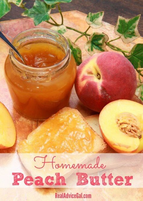 Christmas Preserves, Peach Baking, Peach Butter Recipe, Butter Flavors, Fruit Butters, Compound Butters, Preserving Recipes, Peach Butter, Canning Peaches