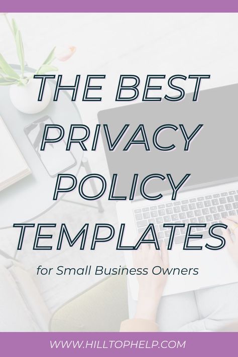 best privacy policy templates for small business owners Gdpr Compliance, Squarespace Tips, Business Lawyer, Policy Template, Data Breach, Showit Website, Legal Documents, Small Business Owners, Data Collection