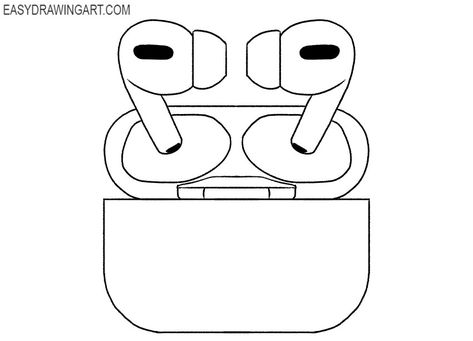 simple airpods drawing Air Pods Drawing, Airpods Sketch, Airpod Drawing, Colouring Pics, Family Rules, Easy Doodles Drawings, Learn How To Draw, Simple Doodles, Light Blue Color